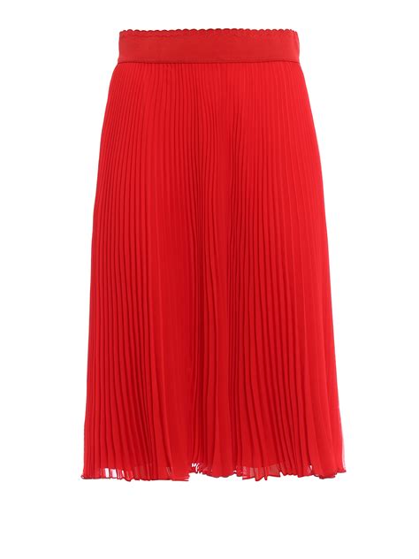 midi pleated givenchy skirt|Pleated skirt in wool .